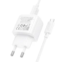 СЗУ Hoco CS51A Surplus (2USB-A) + MicroUSB White