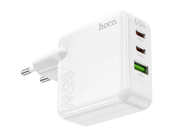 СЗУ Hoco C115A Header PD65W (2C1A) White