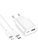 СЗУ Hoco C109A Fighter PD20W (1USB-C) + кабель Type-C to Lightning White
