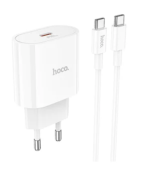 СЗУ Hoco C94A Metro PD20W (1C) + Type-C to Type-C White