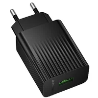 СЗУ Borofone BAS72A Source QC3.0 (1USB-A) Black