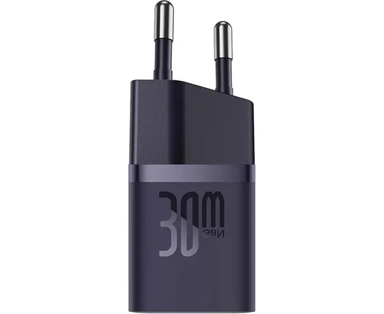 СЗУ Baseus GaN5 Fast Charger (mini) 30W (1USB-C) + кабель Type-C to Type-C (P10110902) Midnight Purple