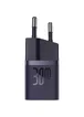 СЗУ Baseus GaN5 Fast Charger (mini) 30W (1USB-C) + кабель Type-C to Type-C (P10110902) Midnight Purple