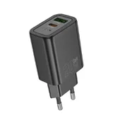 СЗУ Hoco N61 Gentle PD20W+QC3.0 (1USB-A/1C) Black