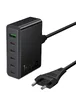 СЗУ Hoco C152A Modern PD70W 6in1 (5USB-C и 1USB-A) Black