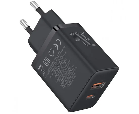 СЗУ Baseus Cube Pro Fast Charger PD30W (1USB-A/1C) (P10111404) Cluster Black
