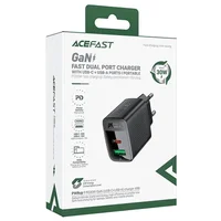 СЗУ Acefast A98 PD30W+QC3.0 GaN (1USB-A/1C) Black