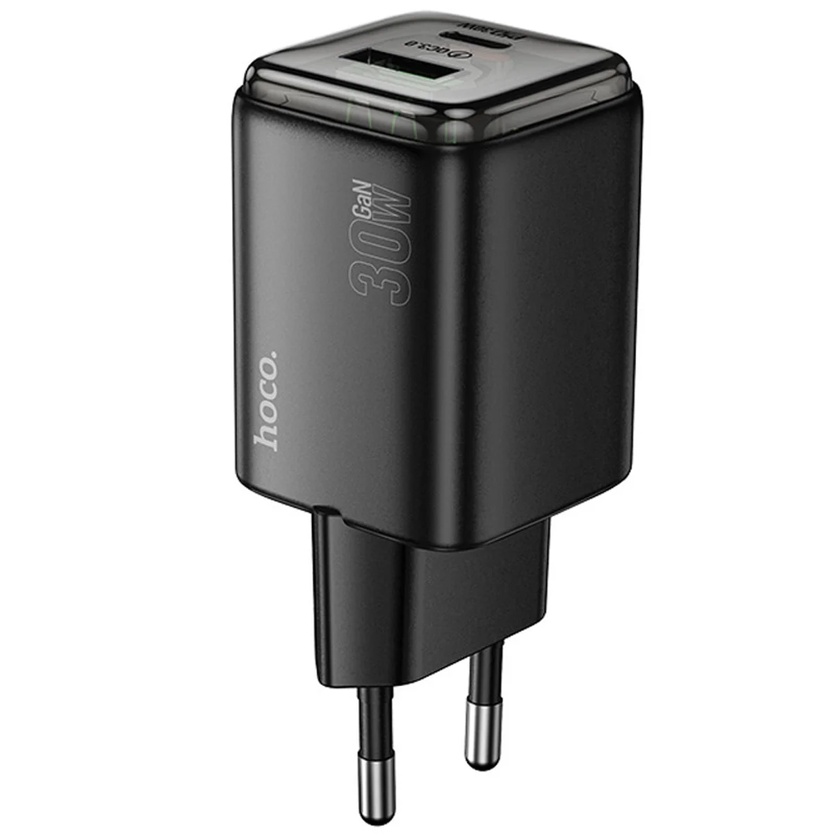 СЗУ Hoco N53 Monsoon PD30W+QC3.0 (1USB-A/1C) Black