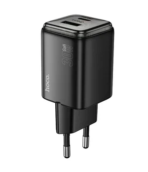 СЗУ Hoco N53 Monsoon PD30W+QC3.0 (1USB-A/1C) Black