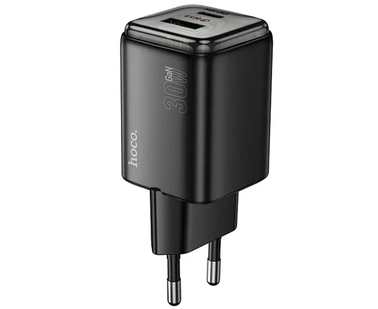 СЗУ Hoco N53 Monsoon PD30W+QC3.0 (1USB-A/1C) Black
