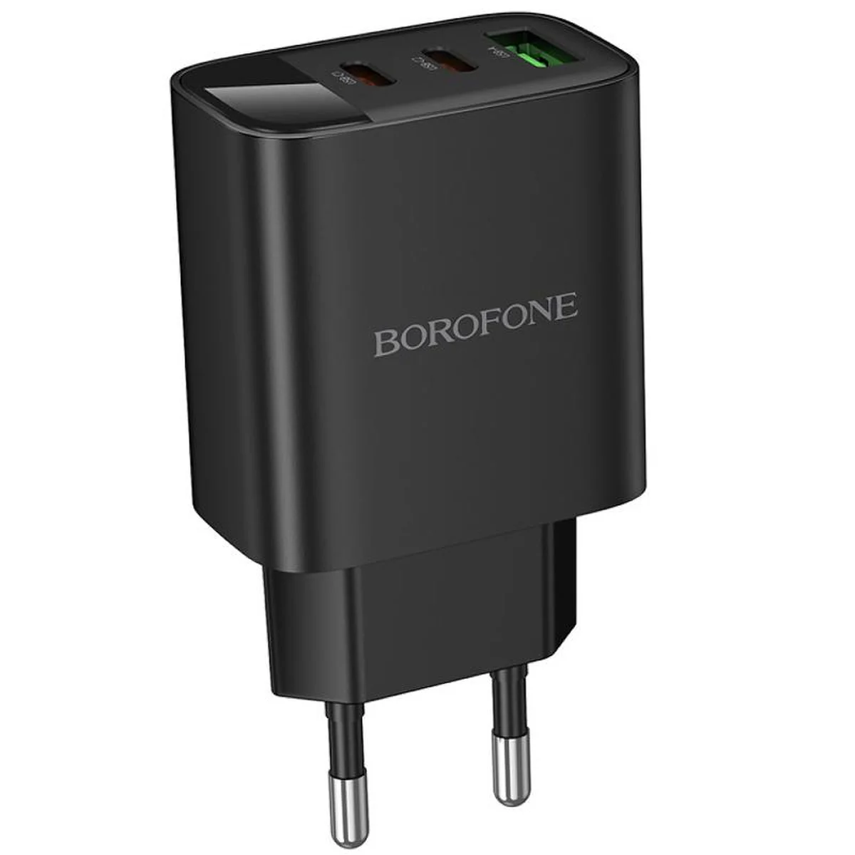 СЗУ Borofone BA98A Ilustre with digital display PD30W (1USB-A/2C) Black