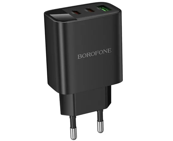 СЗУ Borofone BA98A Ilustre with digital display PD30W (1USB-A/2C) Black