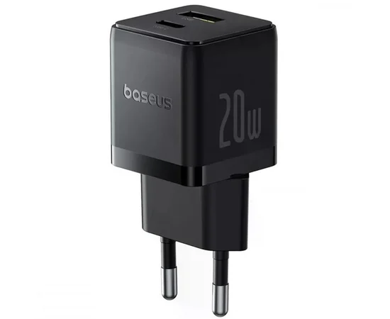 СЗУ Baseus Palm Fast Charger 20W (1USB-A/1C) (P10111608) Cluster Black