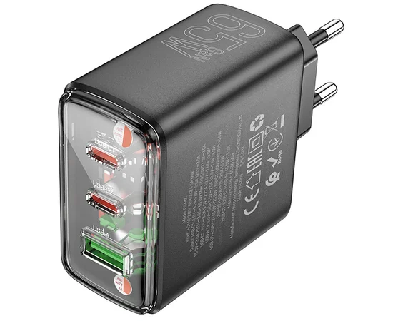 СЗУ Hoco CS44A Smart PD65W (2C1A) Black