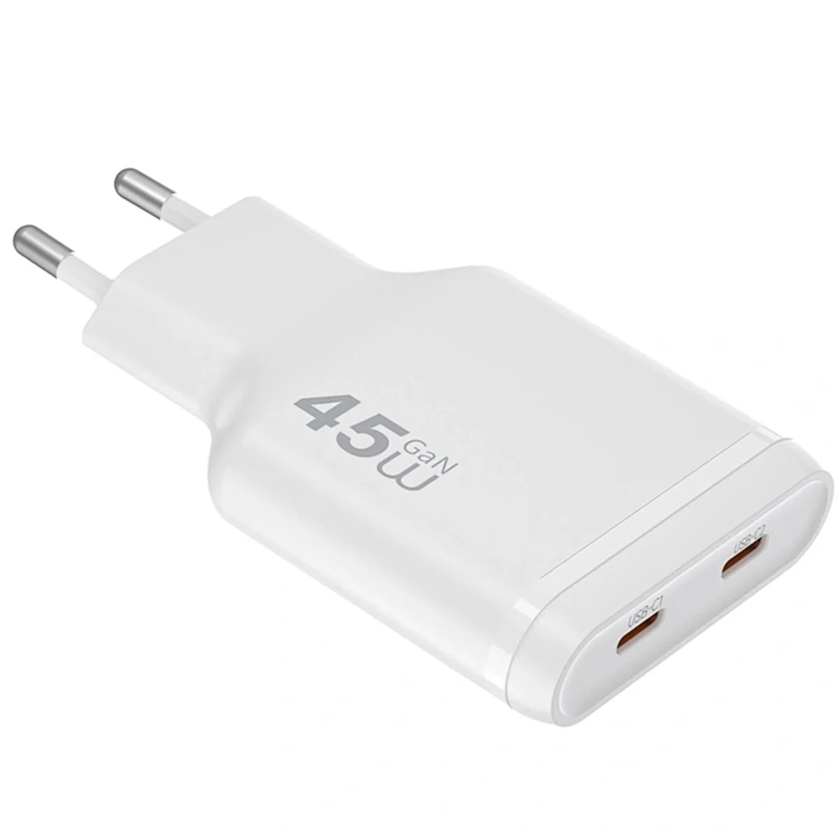 СЗУ WIWU G034 Essen PD45W GaN (2USB-C) White