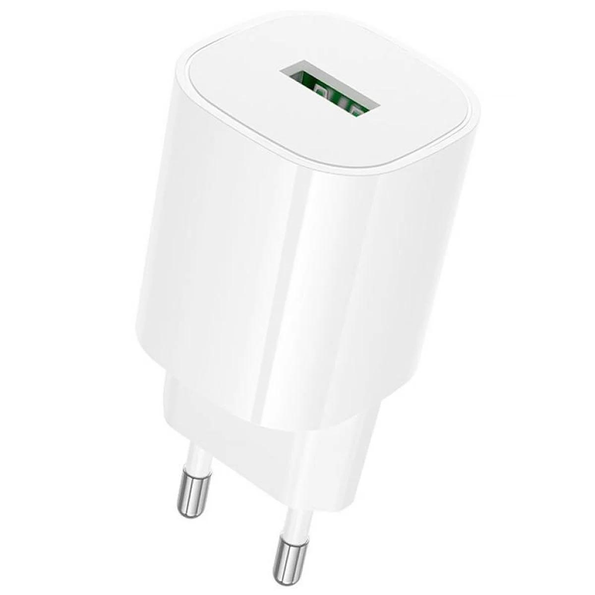 СЗУ Borofone BA102A Pudding QC3.0 (1USB-A) + кабель USB to Type-C White