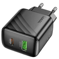 СЗУ Hoco CS25A Rico PD20W+QC3.0 (1USB-A/1C) Black