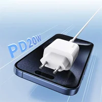 СЗУ Usams US-CC226 Kit-Yi Ser. 20W (1USB-C) + кабель Type-C to Lightning White