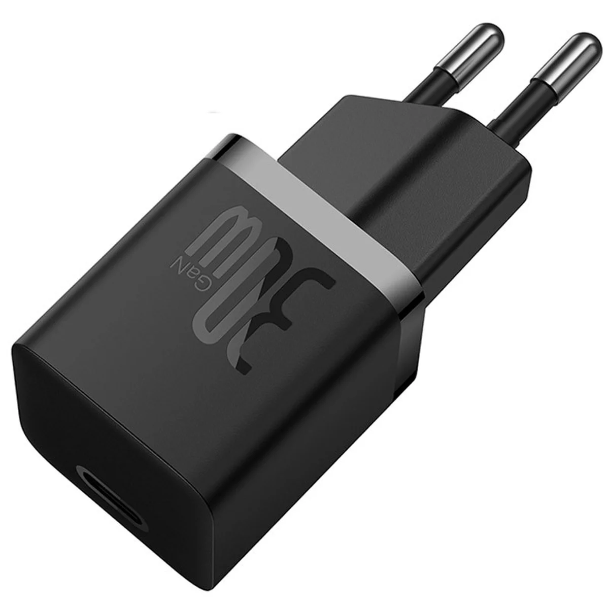 СЗУ Baseus GaN5 Fast Charger (mini) 30W (1USB-C) + кабель Type-C to Type-C (P10110902) Cluster Black