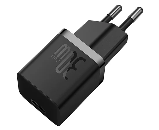 СЗУ Baseus GaN5 Fast Charger (mini) 30W (1USB-C) + кабель Type-C to Type-C (P10110902) Cluster Black