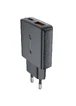 СЗУ Acefast A69 PD30W GaN (USB-C+USB-A) Black