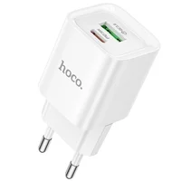 СЗУ Hoco C147A PD20W+QC3.0 (1USB-A/1C) White