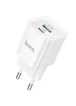 СЗУ Hoco C147A PD20W+QC3.0 (1USB-A/1C) White