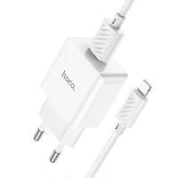 СЗУ Hoco C106A Leisure 10.5W (1USB-A) + кабель USB to Lightning White