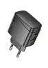СЗУ Hoco CS61A Bright PD30W+QC3.0 (1USB-A/1C) Black