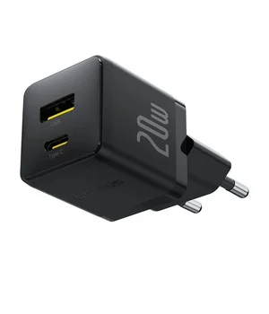 СЗУ Baseus Palm Fast Charger 20W (1USB-A/1C) + кабель Type-C to Type-C (P10111608) Cluster Black