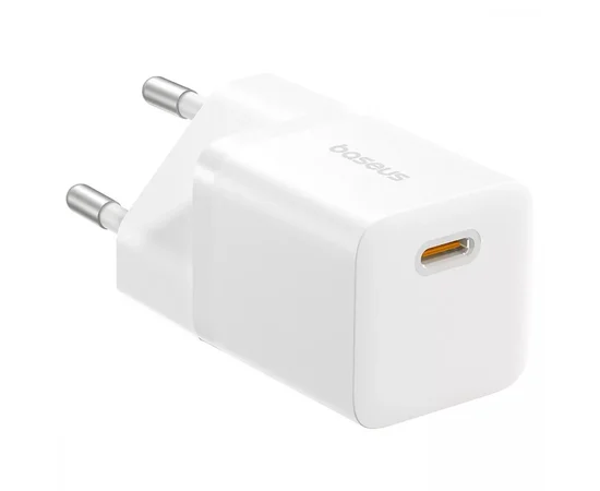 СЗУ Baseus GaN5 Fast Charger (mini) 1C 20W + Type-C to Type-C (P10110900113) Moon White