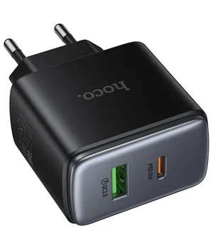 СЗУ Hoco C158A Upgrade PD45W (1USB-A/1C) Black
