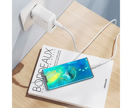 СЗУ Hoco C115A Header PD65W (2C1A) White