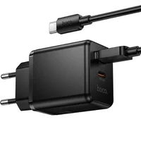 СЗУ Hoco C157A Smart PD30W+QC3.0 (1USB-A/1C) + кабель USB to Type-C Black
