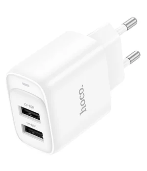 СЗУ Hoco C141A Smart 2.1A (2USB-A) White