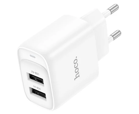 СЗУ Hoco C141A Smart 2.1A (2USB-A) White