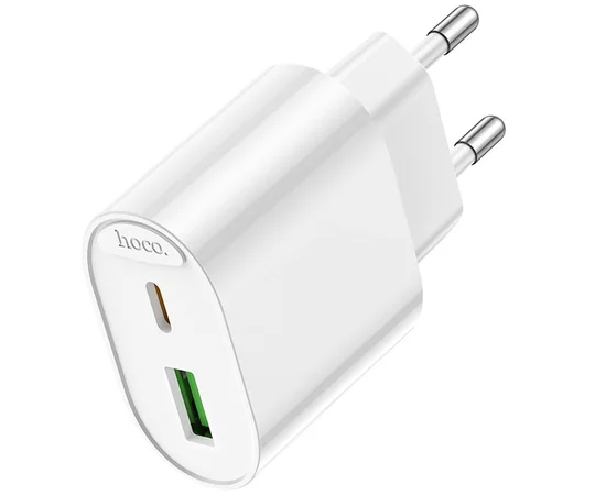 СЗУ Hoco C109A Fighter PD20W+QC3.0 (1USB-A/1C) White