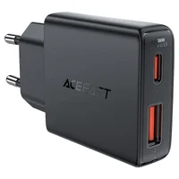 СЗУ Acefast A69 PD30W GaN (USB-C+USB-A) Black