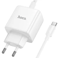 СЗУ Hoco N83 Profit PD40W (1USB-C) + кабель Type-C to Type-C White