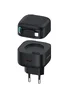 СЗУ Usams US-CC209 GaN With Lightning Magnetic Retractable Cable Module XMF Ser. 35W (2USB-C) Black