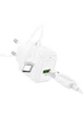 СЗУ Hoco CS52A Surplus QC3.0 (1USB-A) + кабель USB to Type-C White