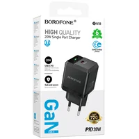СЗУ Borofone BN18 Intenso PD20W (1USB-C) Black