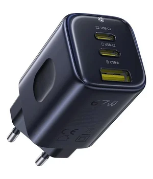 СЗУ Baseus PicoGo AE11 Fast Charger 67W (1USB-A/2C) (E01212) Cosmic Black