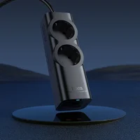 Удлинитель Hoco NS10 Wisdom 2-position PD67W (1USB-A/3C/2Socket) (2m) Black