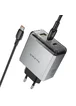 СЗУ Borofone BN22 Lena PD65W (1USB-A/2C) + кабель Type-C to Type-C Metal gray