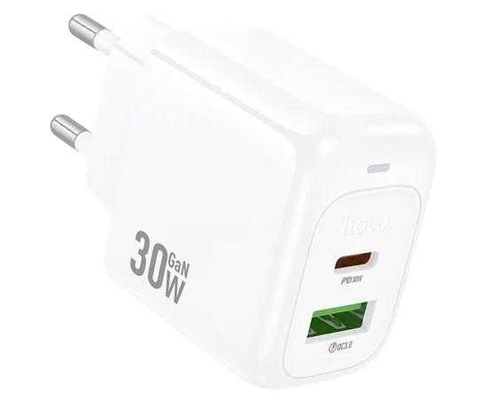 СЗУ Hoco CS55A Surplus PD30W+QC3.0 (1USB-A/1C) White