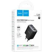 СЗУ Hoco C160A Upgrade PD65W+QC3.0 (1USB-A/2C) Black