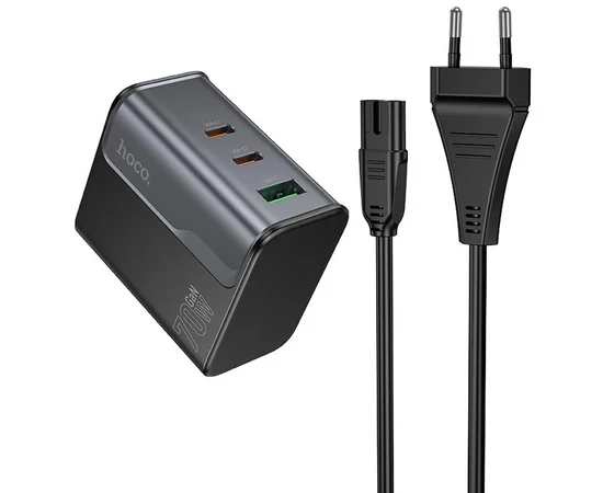 СЗУ Hoco CS76A Star Speed PD70W (1USB-A/2C) Midnight Black