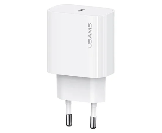 СЗУ Usams US-CC226 Kit-Yi Ser. 20W (1USB-C) + кабель Type-C to Lightning White