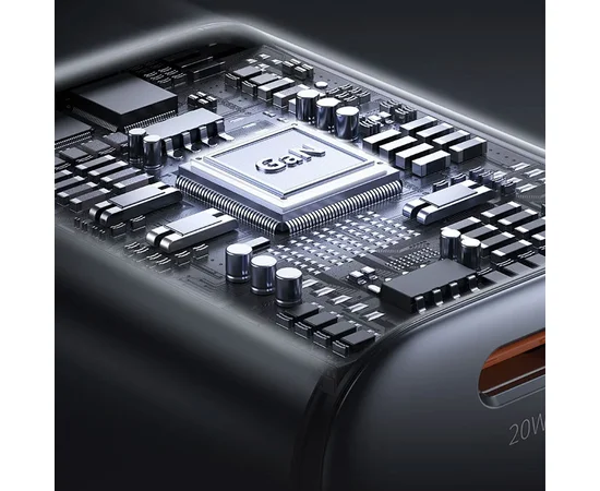 СЗУ Usams US-CC261 GaN JC Ser. 20W (2USB-C) + кабель Type-C to Type-C Black